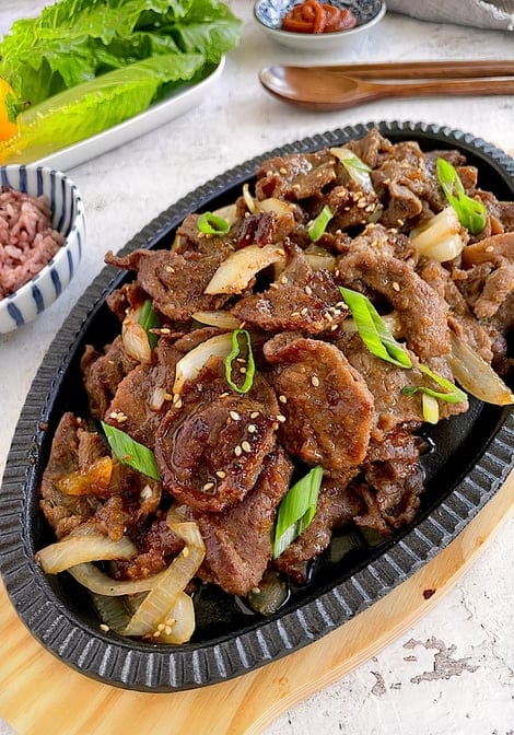 C18. Beef Bulgogi - 韩式铁板牛.