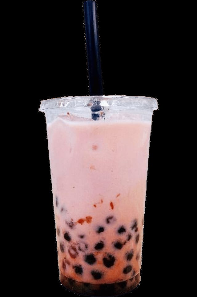 Diced Sweet Taro Bubble Milk.