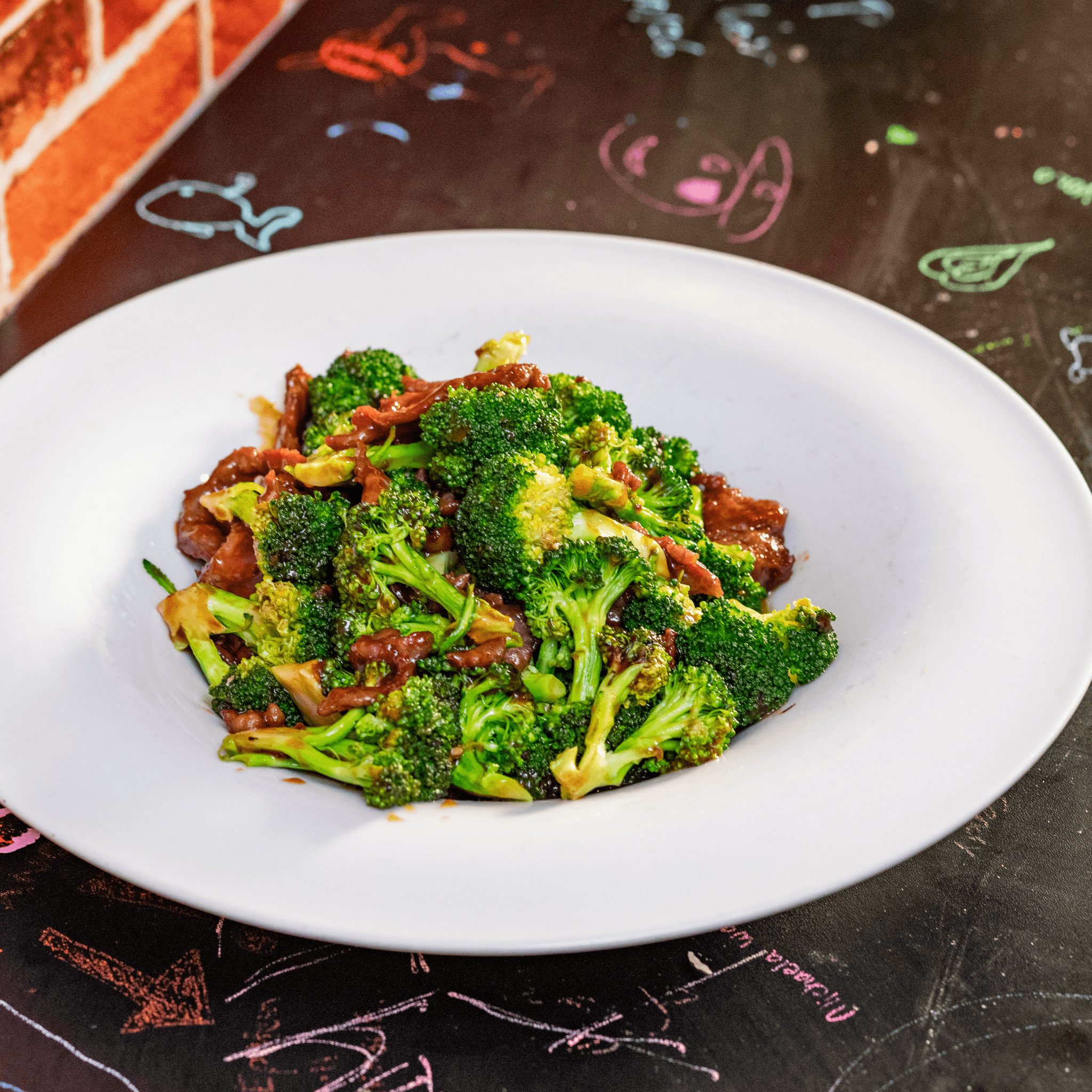 C16. Beef Broccoli - 芥兰牛.