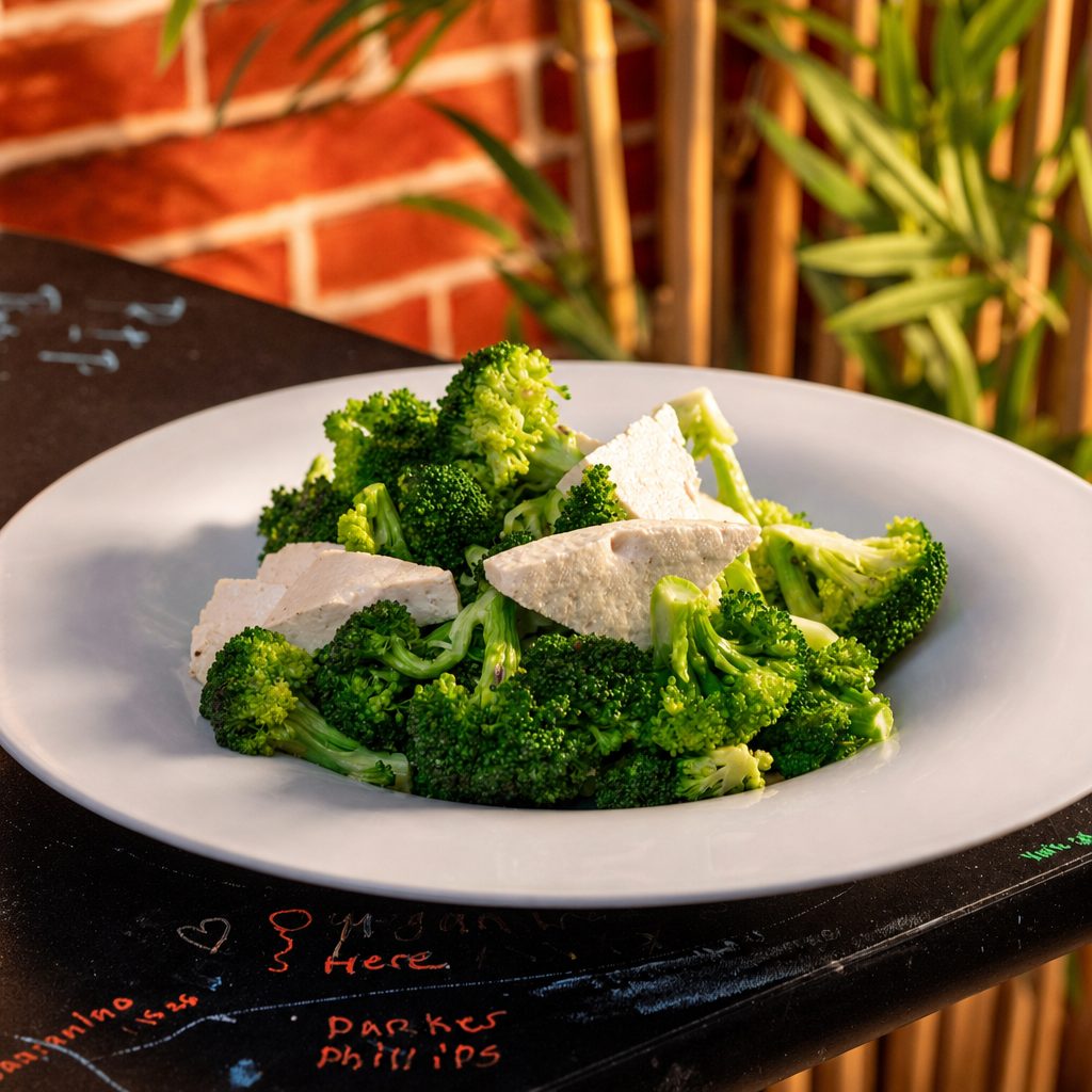 V2. Broccoli Tofu - 芥兰豆腐.