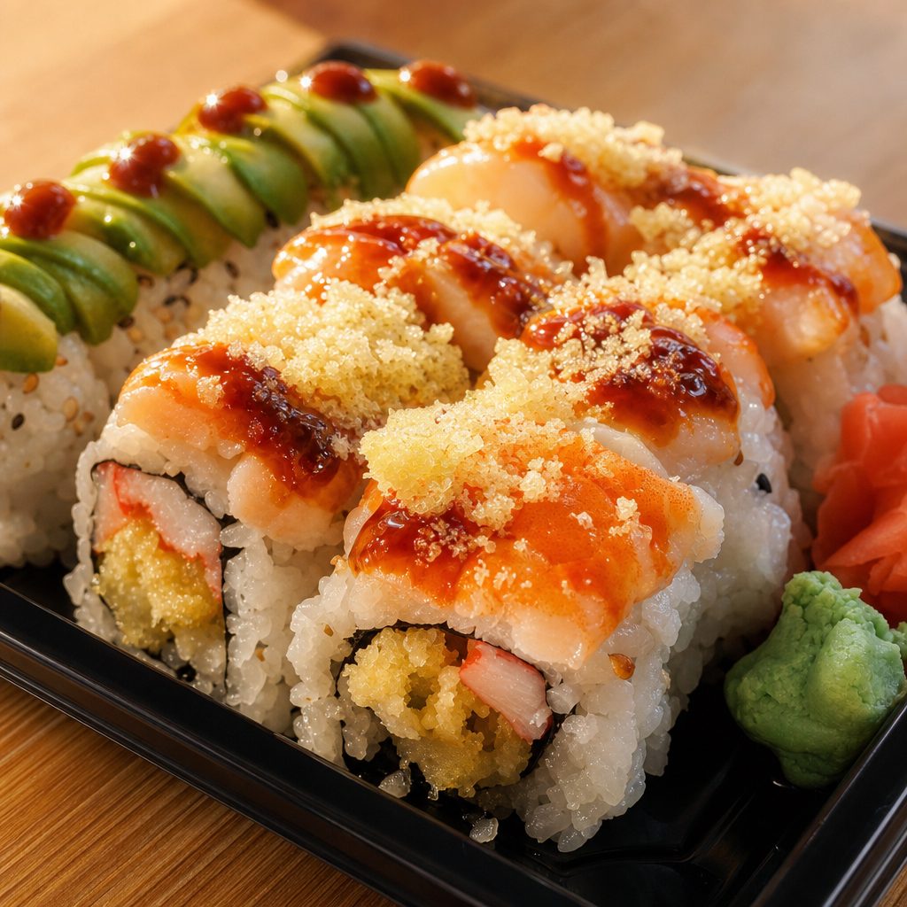 S48. Shrimp Crunch Roll.
