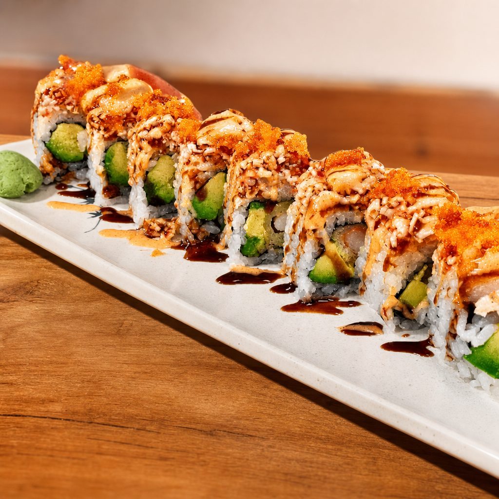 S43. Fire Scallops Roll.