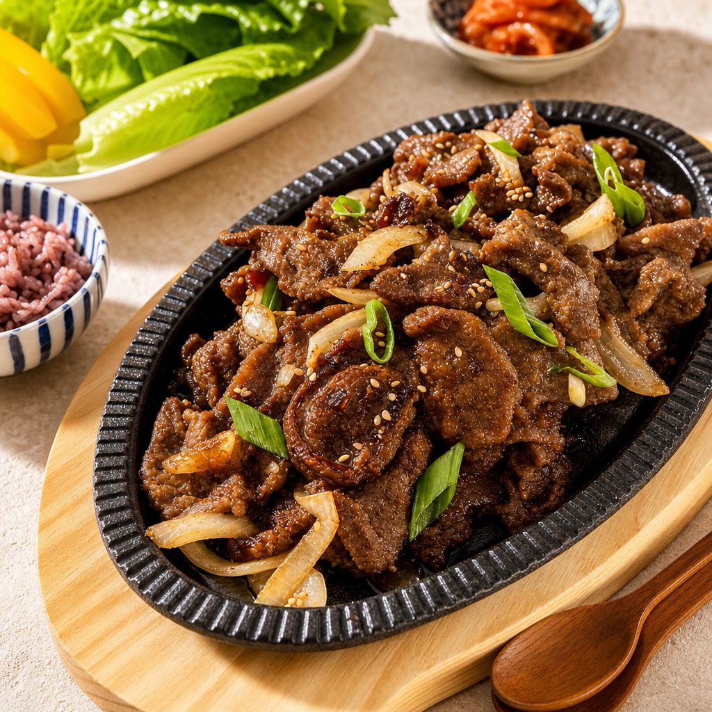 C18. Beef Bulgogi - 韩式铁板牛.